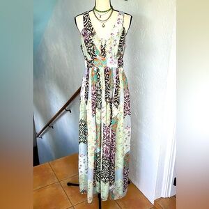 Maeve Multicolor Floral Maxi Dress